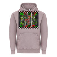 Vintage Zinc dead inside but it's Christmas dancing skeletons Vintage Hoodie - BarkalooDesign