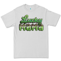 Dove Grey lucky mama Premium Tee - MaliasSmallBusiness