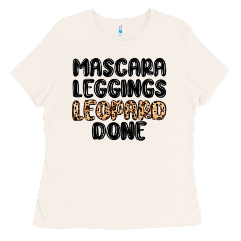 Mascara Leopard Done Ladies Tee by MaliasSmallBusiness | Teevron