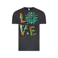 Vintage Black love with gemstone Vintage Tee - Artiststas