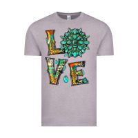 Vintage Zinc love with gemstone Vintage Tee - Artiststas