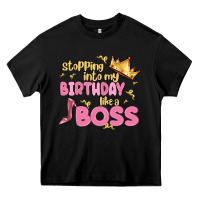Black birthday boss Heavy Core Tee - MaliasSmallBusiness