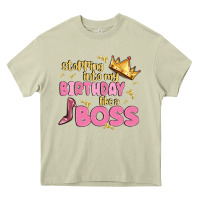 Mossy birthday boss Heavy Core Tee - MaliasSmallBusiness