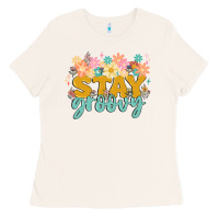 Bone stay groovy Ladies Tee - MaliasSmallBusiness