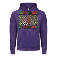 Cloud Purple dead inside but it's christmas dancing skeletons Vintage Hoodie - BarkalooDesign