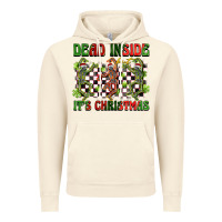 Vintage Artic dead inside but it's christmas dancing skeletons Vintage Hoodie - BarkalooDesign
