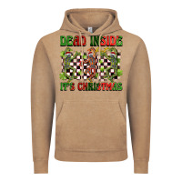Vintage Coffee dead inside but it's christmas dancing skeletons Vintage Hoodie - BarkalooDesign
