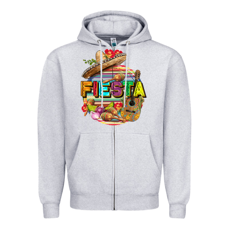 Fiesta Zipper Hoodie by FaDigitalArtStudio | Teevron