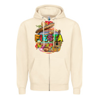 Sandshell Fiesta Zipper Hoodie - FaDigitalArtStudio