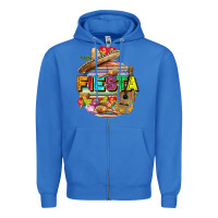True Royal Fiesta Zipper Hoodie - FaDigitalArtStudio