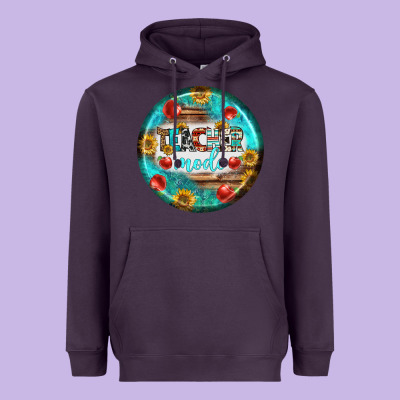 Teacher Mode Earrings Heavyweight Hoodie Designed By Bundleandbundleshop