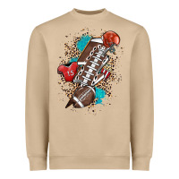 Mushroom Football lightning bolt leopard Heavyweight Sweatshirt - HowdyJamesFarm