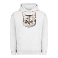 Pigment Lunar Rock American Shorthair Cat Face Urban Hoodie - LillyAllenDesigns