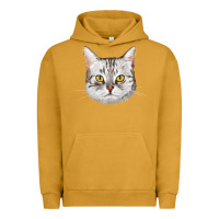 Pigment Peanut Butter American Shorthair Cat Face Urban Hoodie - LillyAllenDesigns