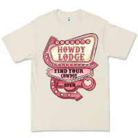 Bone cupids howdy lodge find your cowboy open Premium Tee - MaliasSmallBusiness