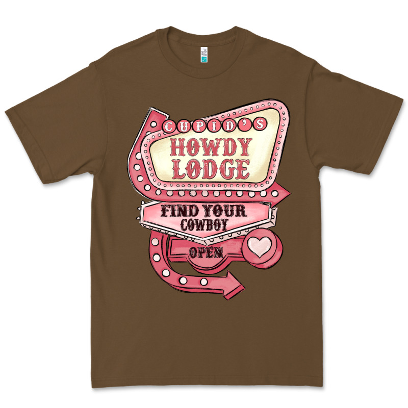 Cupids Howdy Lodge Find Your Cowboy Open Premium Tee by MaliasSmallBusiness | Teevron