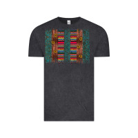 Vintage Black sunflower serape brush stroke Vintage Tee - Artiststas