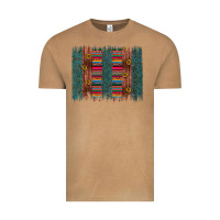 Vintage Camel sunflower serape brush stroke Vintage Tee - Artiststas