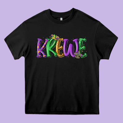 Mardi Gras Krewe Heavy Core Tee Designed By Maliassmallbusiness