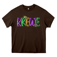 Chocolate Brown mardi gras krewe Heavy Core Tee - MaliasSmallBusiness
