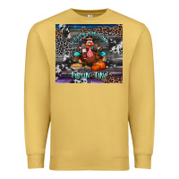 Antique Gold turkey wine and feelin fine tumbler Premium Sweatshirt - BundleAndBundleShop