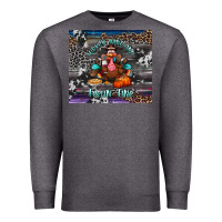 Charcoal Heather turkey wine and feelin fine tumbler Premium Sweatshirt - BundleAndBundleShop