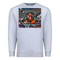 Heather Grey turkey wine and feelin fine tumbler Premium Sweatshirt - BundleAndBundleShop