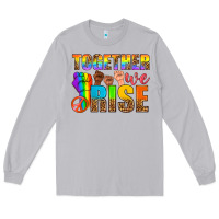 Moon Dust LGBTQ+ together we rise Long Sleeve Tee - NancyCooperArtShop