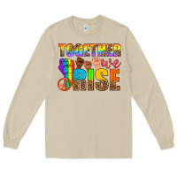 Mushroom LGBTQ+ together we rise Long Sleeve Tee - NancyCooperArtShop