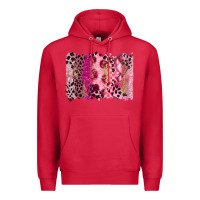 Cardinal breast cancer brushstroke Premium Hoodie - FaDigitalArtStudio