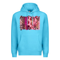 Ocean Blue breast cancer brushstroke Premium Hoodie - FaDigitalArtStudio