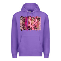 Purple breast cancer brushstroke Premium Hoodie - FaDigitalArtStudio