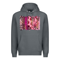 Rock breast cancer brushstroke Premium Hoodie - FaDigitalArtStudio