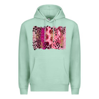 Seafoam breast cancer brushstroke Premium Hoodie - FaDigitalArtStudio