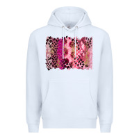 White breast cancer brushstroke Premium Hoodie - FaDigitalArtStudio