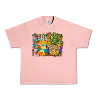 Salmon hello summer pineapple Urban Heavy Tee - BarkalooDesign