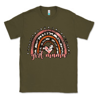 Army Green girl mama western leopard rainbow Classic Tee - JahusDesignShop