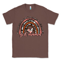 Chestnut girl mama western leopard rainbow Classic Tee - JahusDesignShop