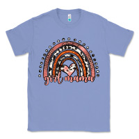 Colony Blue girl mama western leopard rainbow Classic Tee - JahusDesignShop