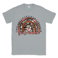 Heather Grey girl mama western leopard rainbow Classic Tee - JahusDesignShop