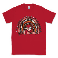 Red girl mama western leopard rainbow Classic Tee - JahusDesignShop