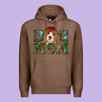 Christmas Beagle Dog Mom Premium Hoodie Designed By Ranaportraitstore