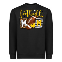 Black Football mom yellow team color Heavyweight Sweatshirt - HowdyJamesFarm