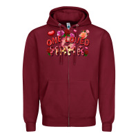 Burgundy One loved mama Valentine's Day Zipper Hoodie - FaDigitalArtStudio