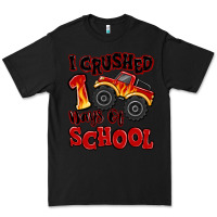Black i crushed 100 days of school monster truck Premium Tee - MaliasSmallBusiness