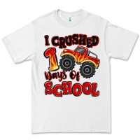 White i crushed 100 days of school monster truck Premium Tee - MaliasSmallBusiness