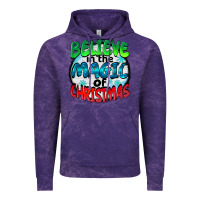 Cloud Purple believe in the magic of christmas Vintage Hoodie - BarkalooDesign