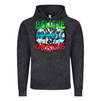 Vintage Black believe in the magic of christmas Vintage Hoodie - BarkalooDesign