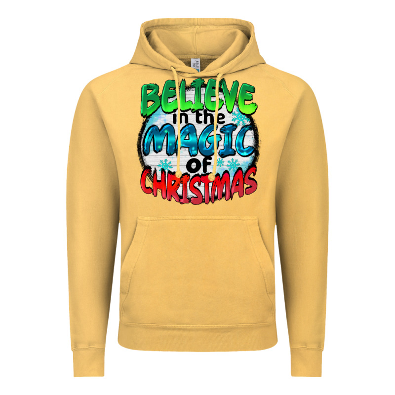 Believe In The Magic Of Christmas Vintage Hoodie by BarkalooDesign | Teevron