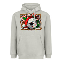 Moon Dust Soccer Ball Christmas With Hat And Candy Cane Heavyweight Hoodie - FaDigitalArtStudio